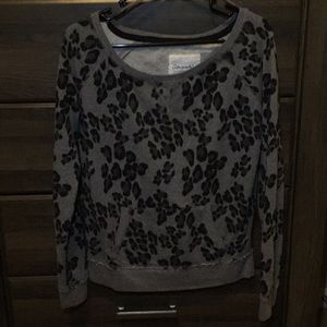 Cheetah print sweatshirt